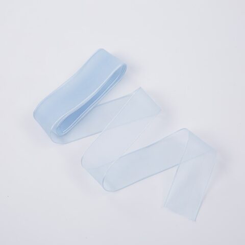 Лента органза, 26мм*20ярд, голубой