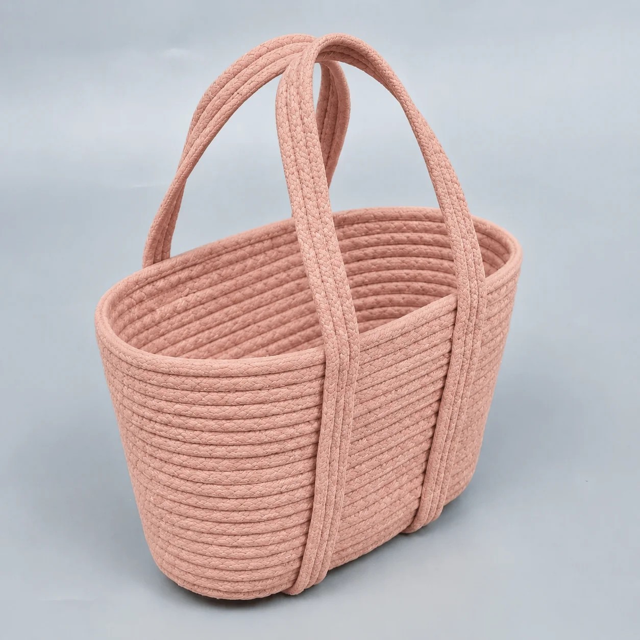 Корзина плетеная 30*15*17*32, B27*15, S, текстиль, персиковый