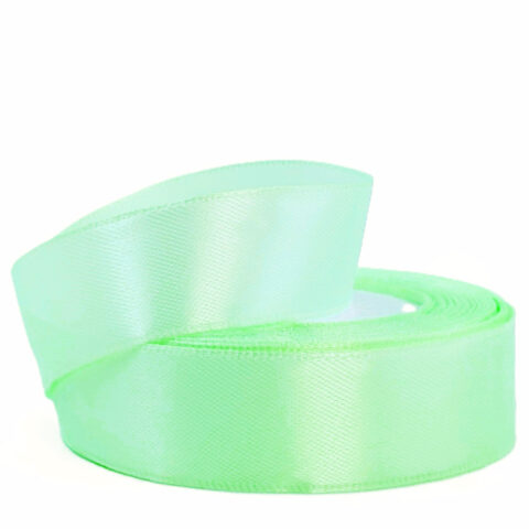 Лента атлас 2,5см х 25ярд ментоловый (171)