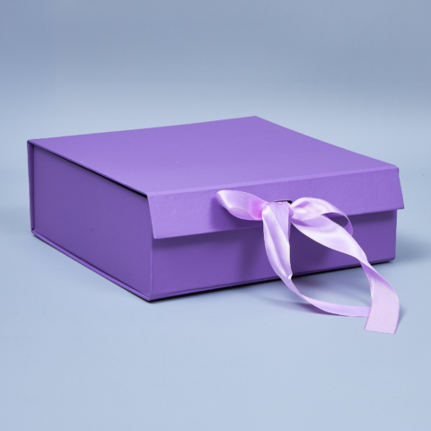 Коробка-трансформер, 25,2*25,1*9H см, сиреневый