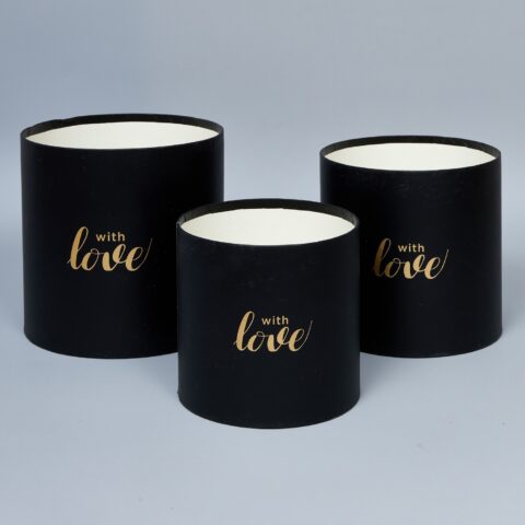 Набор коробок L:28.5x26x15cm M:23.5x22x13.5cm S:19x18x12cm 