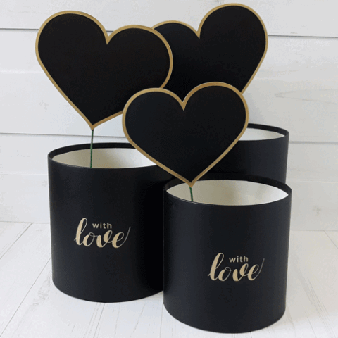 Набор коробок L:28.5x26x15cm M:23.5x22x13.5cm S:19x18x12cm 