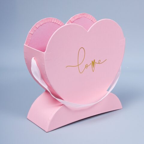 Коробка подарочная Сердце, 22,5*9*23,4cm, розовый