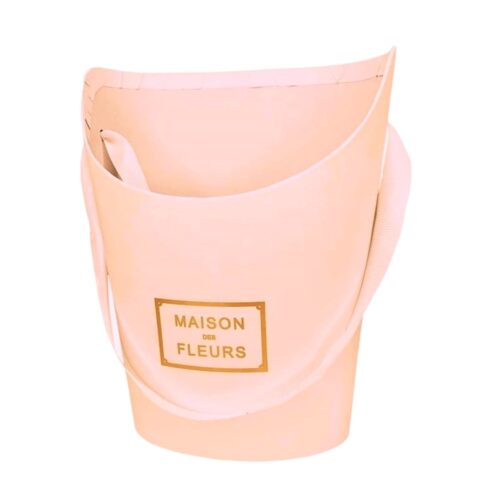 Коробка под цветы 15,5x12x19см светло-персиковая, (W6650-5) (10 шт/уп)