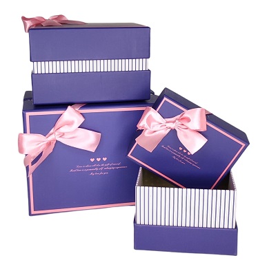 Набор коробок, 3шт, синий, 18.5*14.5*11, 15*11*9.5, 11.5*9*8