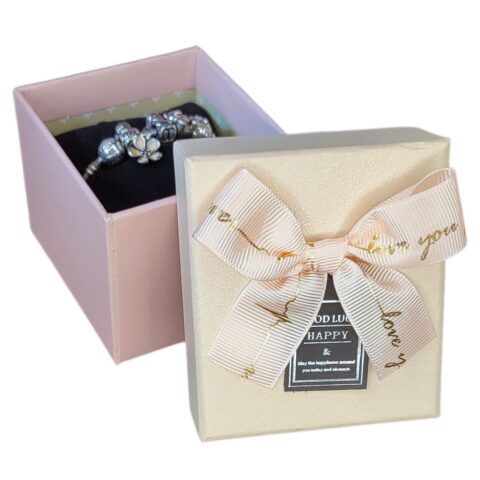 Коробка подарочная с подушкой, 9.5*8.5*7см, пудровый