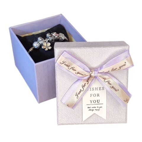 Коробка подарочная с подушкой, 9.5*8.5*7см, сиреневый