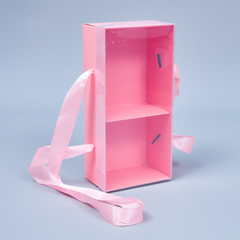 Коробка подарочная №2, 23*7*21см-сборная, розовый