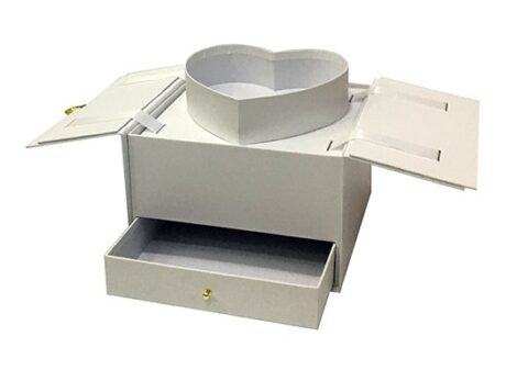 Коробка-трансформер с ящиком, 25*23,5*15,5, белый