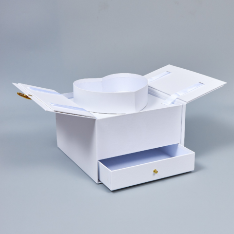 Коробка-трансформер с ящиком, 25*23,5*15,5, белый