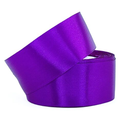 Лента атлас 4см х 25ярд насыщенно-фиолетовый (035)