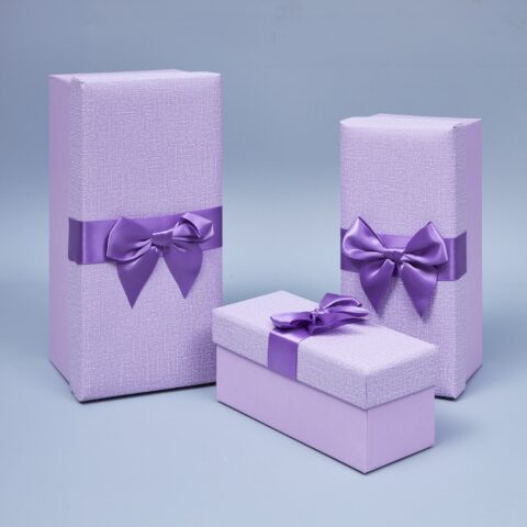 Набор коробок 3шт 30*14.5*13.5 25.5*12*11.5 21*9*9 лаванда