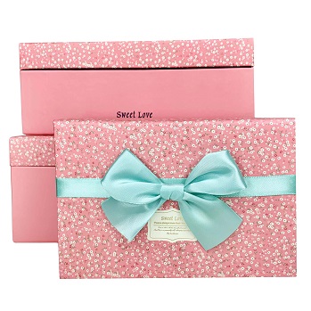 Набор коробок 3шт 26*17.5*10.5/23.5*15*9/18.5*12.5*7.5, розовый