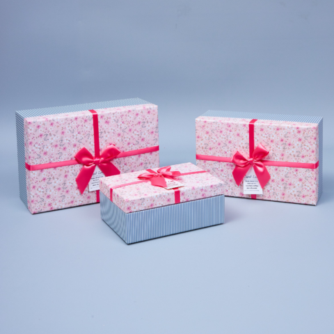 Набор коробок 3шт 26*17.5*10.5/23.5*15*9/18.5*12.5*7.5, серый