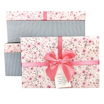 Набор коробок 3шт 26*17.5*10.5/23.5*15*9/18.5*12.5*7.5, серый