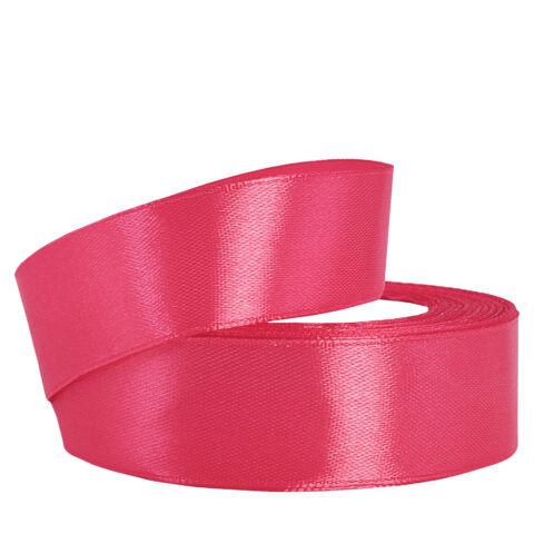 Лента атлас 2см х 25ярд клубничный морс (163)