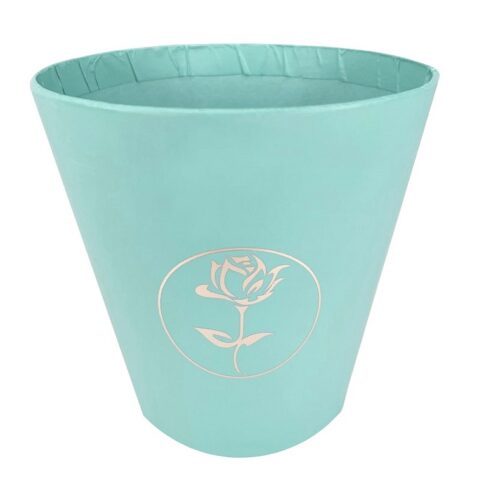 Коробка подарочная (стаканчик), мятный, D10.7/H10.6cm (15 шт/уп)