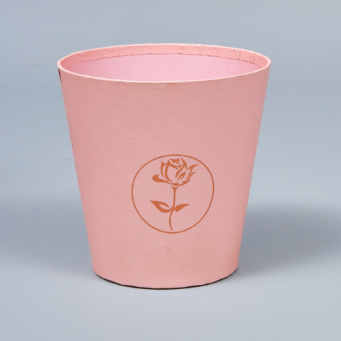 Коробка подарочная (стаканчик), пудровый, D10.7/H10.6cm (15 шт/уп)