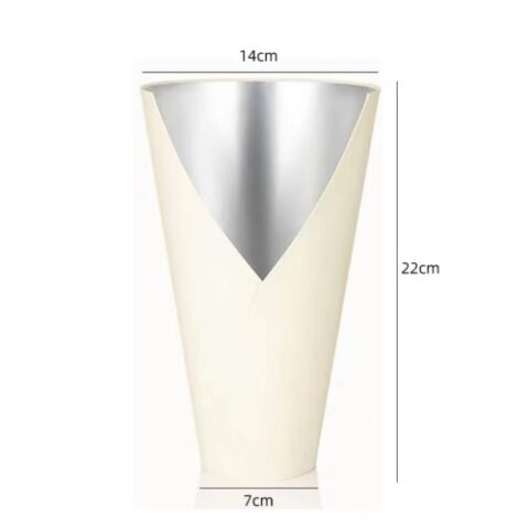 Коробка под цветы с внутренним стаканчиком 14x7x22см, крем  (10 шт/уп)