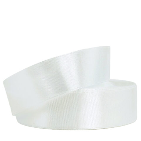 Лента атлас 2см х 25ярд молочный (042)