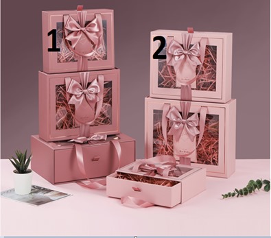 Набор подарочных коробок выдвижных 