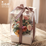 Коробка пластиковая,19*19*28см, белый