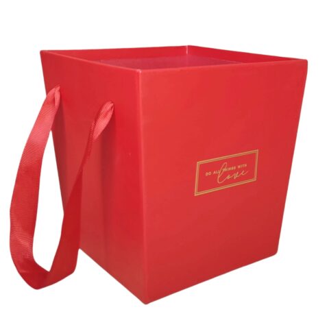 Коробка под цветы конус 