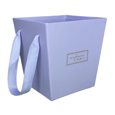 Коробка под цветы конус 