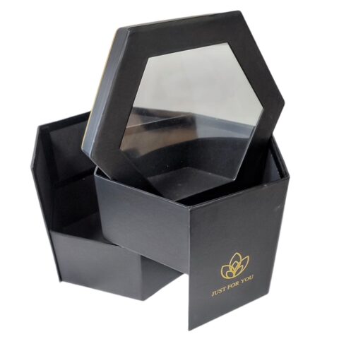 Коробка подарочная с прозрачной крышкой 