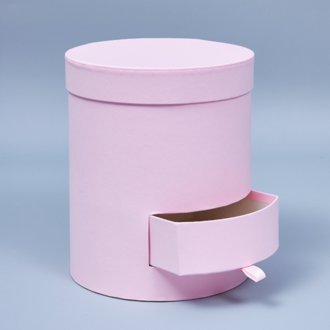 Коробка с ящиком 17x20см, розовый