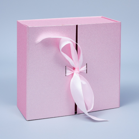 Коробка подарочная трансформер, 21x19x9 см, розовый