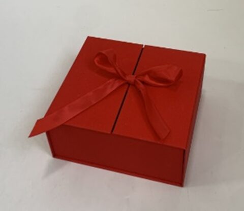 Коробка подарочная трансформер, 21x19x9 см, красный