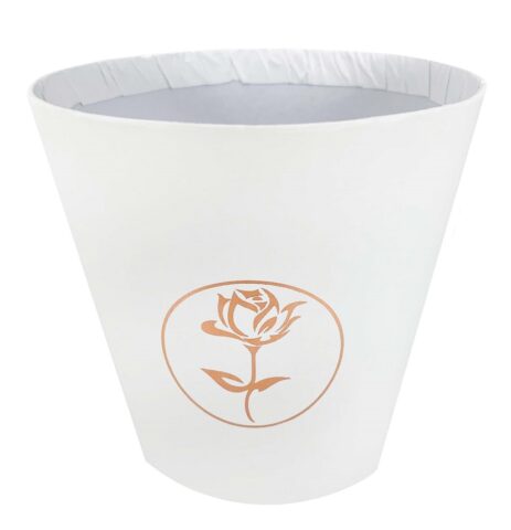 Коробка подарочная (стаканчик), белый, D10.7/H10.6cm (15 шт/уп)