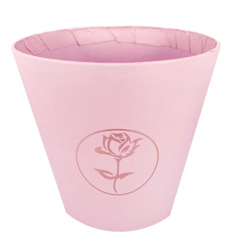 Коробка подарочная (стаканчик), розовый D10.7/H10.6cm (15 шт/уп)