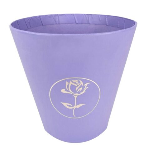 Коробка подарочная (стаканчик), лаванда, D10.7/H10.6cm (15 шт/уп)