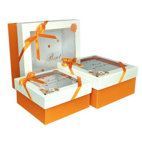 Набор коробок с прозрачным окном, 3шт, 