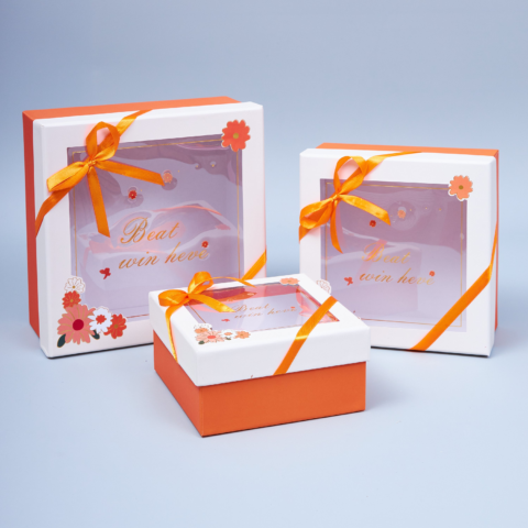 Набор коробок с прозрачным окном, 3шт, 