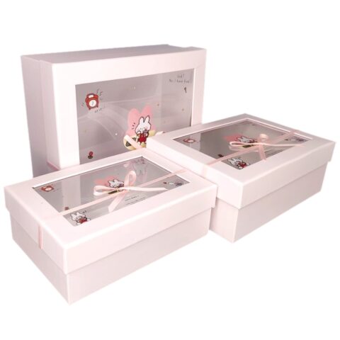 Набор коробок с прозрачным окном, 3шт, 