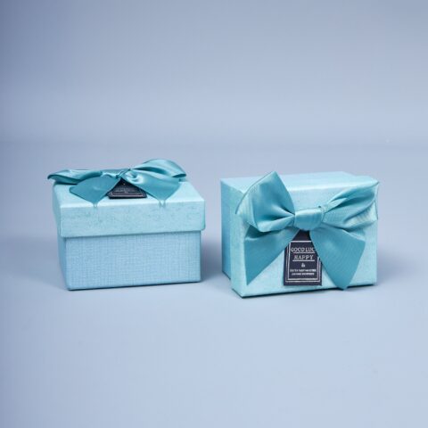 Коробка подарочная, 9.5*7*6см, тиффани