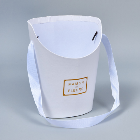 Коробка под цветы 15,5x12x19см белая (W6646) (10 шт/уп)