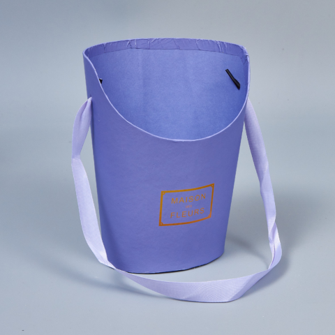 Коробка под цветы 15,5x12x19см сиреневая (W6648)