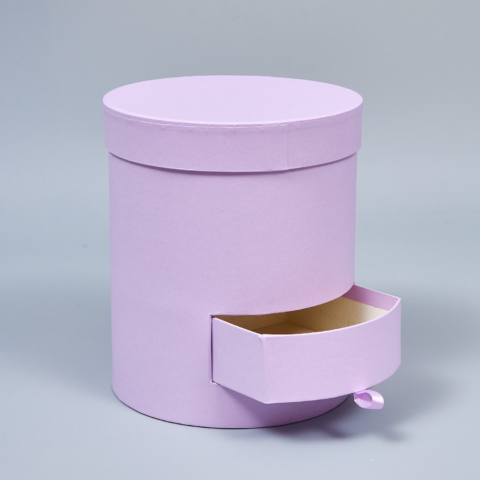 Коробка с ящиком 17x20см, сиреневый