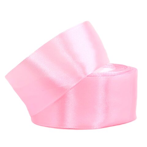 Лента атлас 4см х 25ярд розовый пион (004)