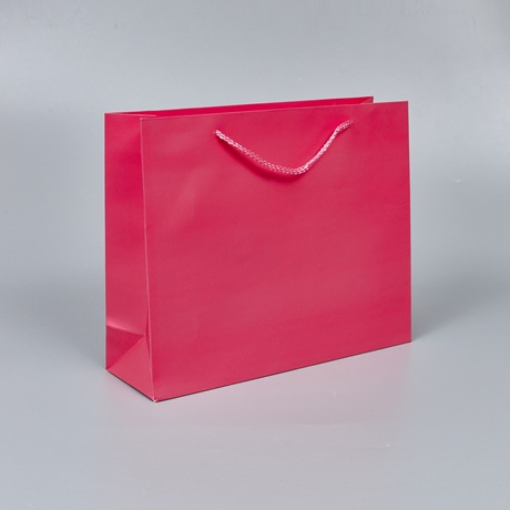 Подарочный пакет, 32*26*10см, малиновый