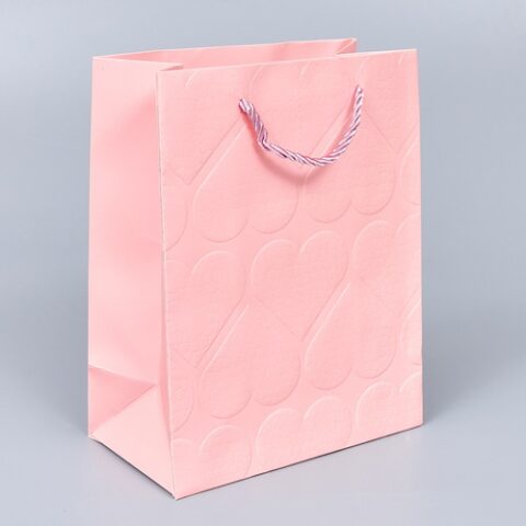 Пакет подарочный с тиснением 