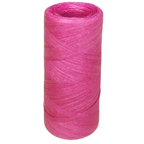 Рафия бумажная 1,5см x 200м, фуксия