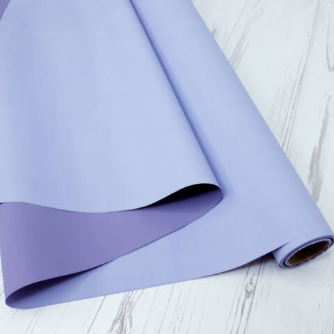 Матовая бумага двусторонняя 50см*10м 65мкр. Фиолет/лаванда