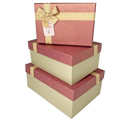 Набор коробок перламутр 