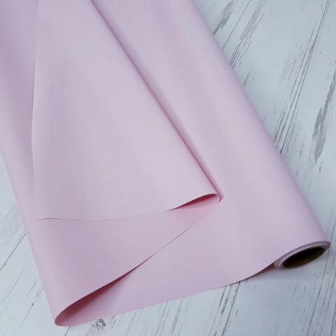 Матовая бумага 50см*10м 65мкр. Нежно-розовый