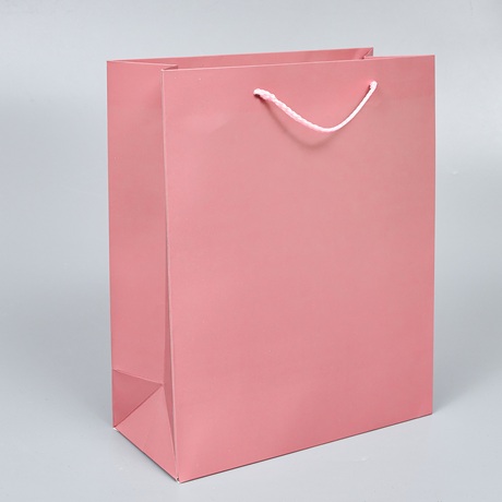 Подарочный пакет, 32*26*12см, пудровый